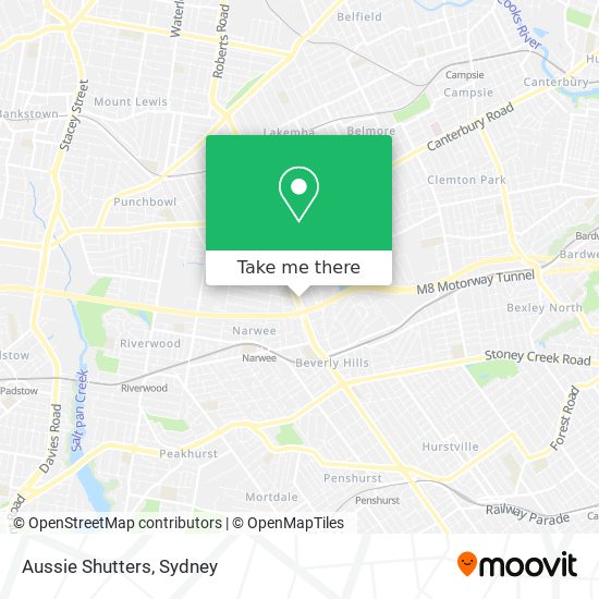 Aussie Shutters map