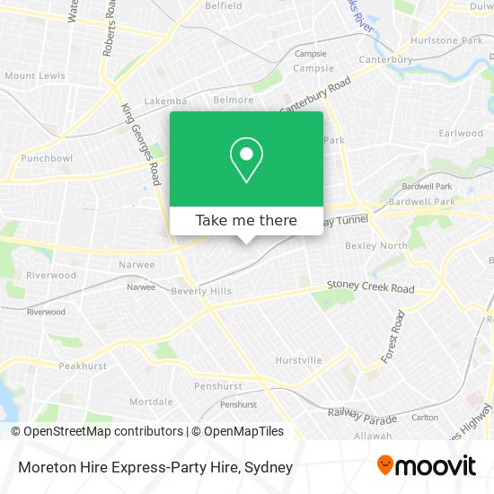 Moreton Hire Express-Party Hire map