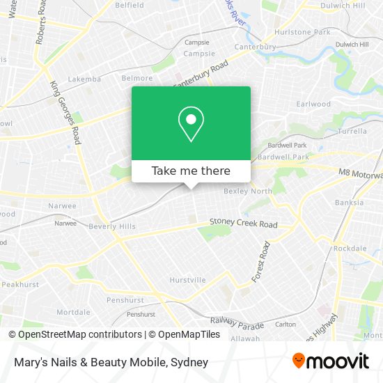Mary's Nails & Beauty Mobile map