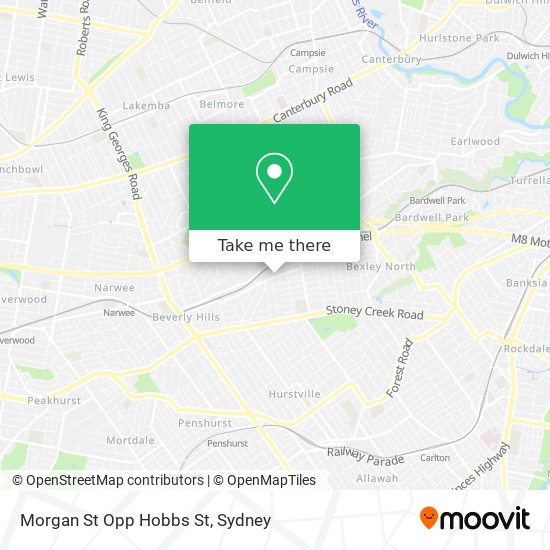 Morgan St Opp Hobbs St map