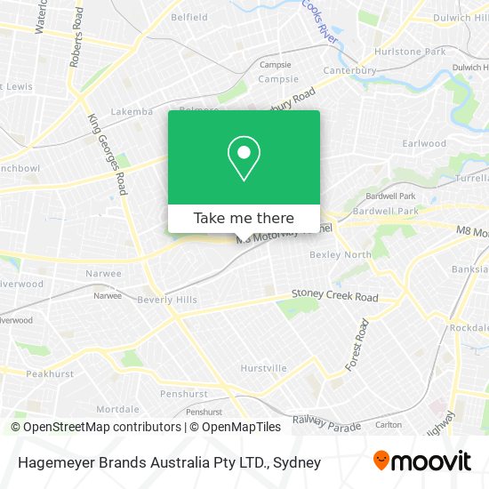 Hagemeyer Brands Australia Pty LTD. map