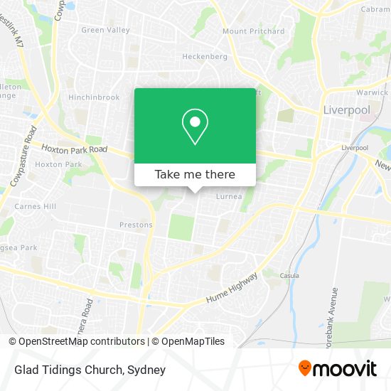 Glad Tidings Church map