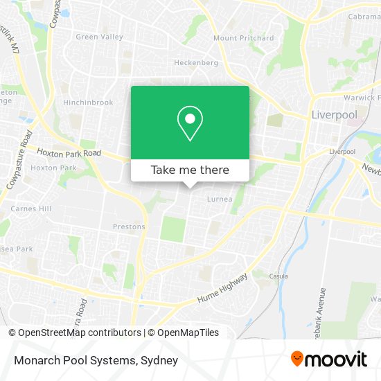 Monarch Pool Systems map