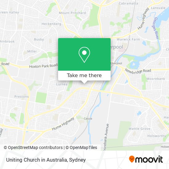 Mapa Uniting Church in Australia