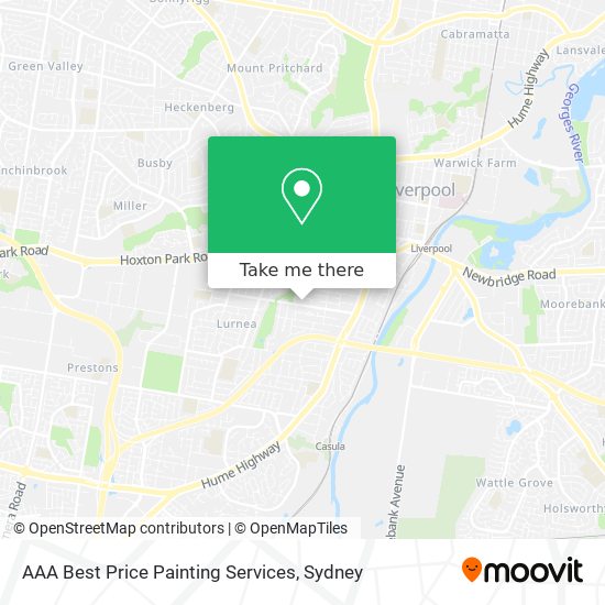 Mapa AAA Best Price Painting Services