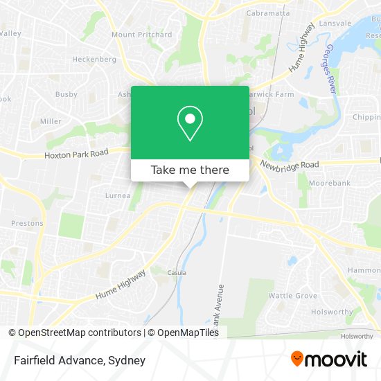 Fairfield Advance map