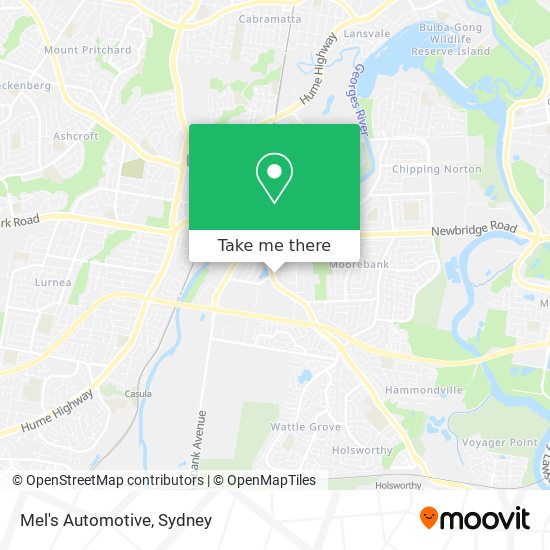 Mel's Automotive map