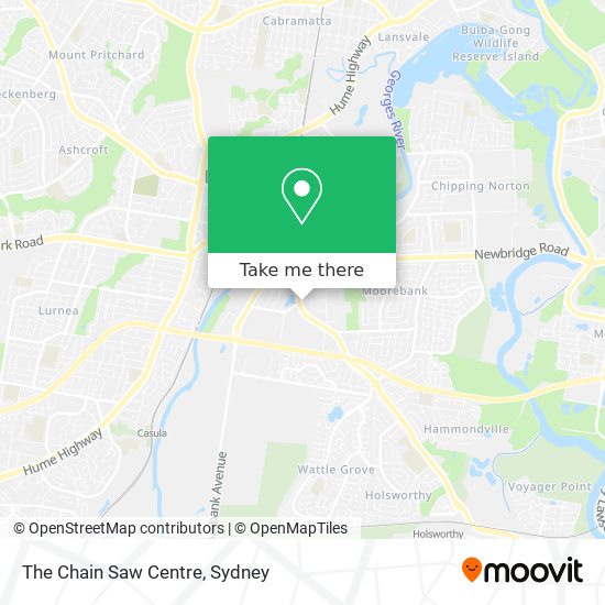 The Chain Saw Centre map