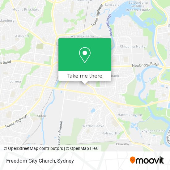 Freedom City Church map