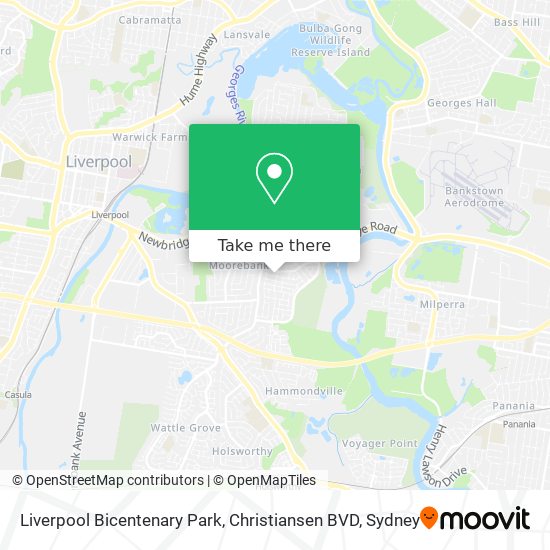 Liverpool Bicentenary Park, Christiansen BVD map