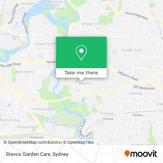 Stevos Garden Care map