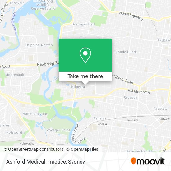 Mapa Ashford Medical Practice