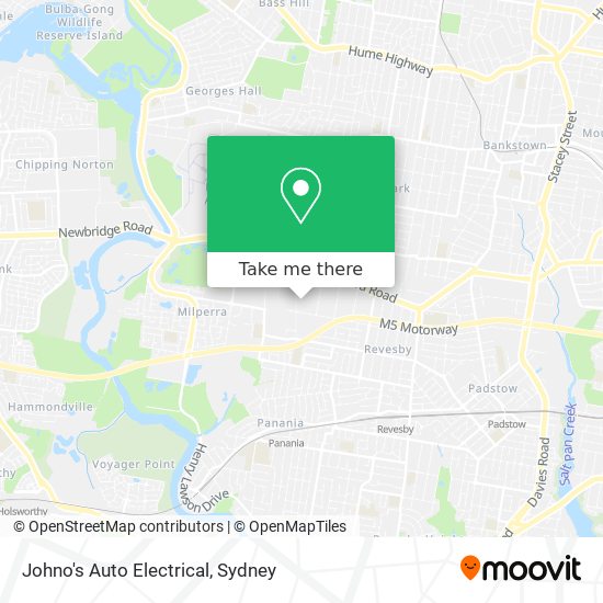 Johno's Auto Electrical map