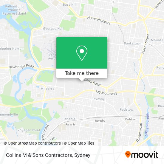 Collins M & Sons Contractors map