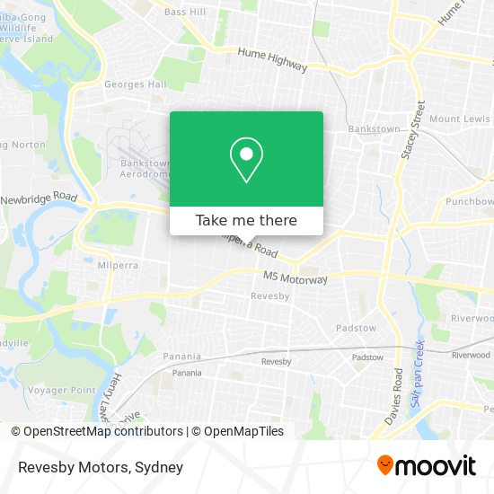 Revesby Motors map