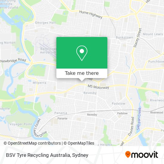 BSV Tyre Recycling Australia map