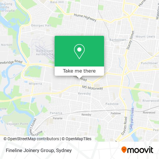 Fineline Joinery Group map