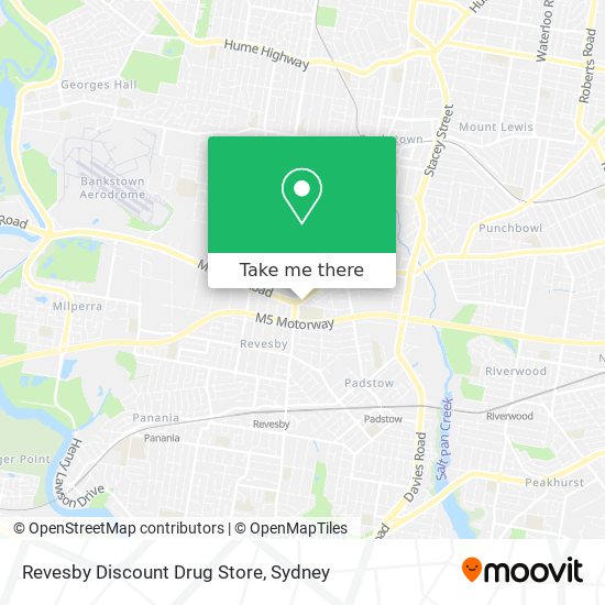 Revesby Discount Drug Store map