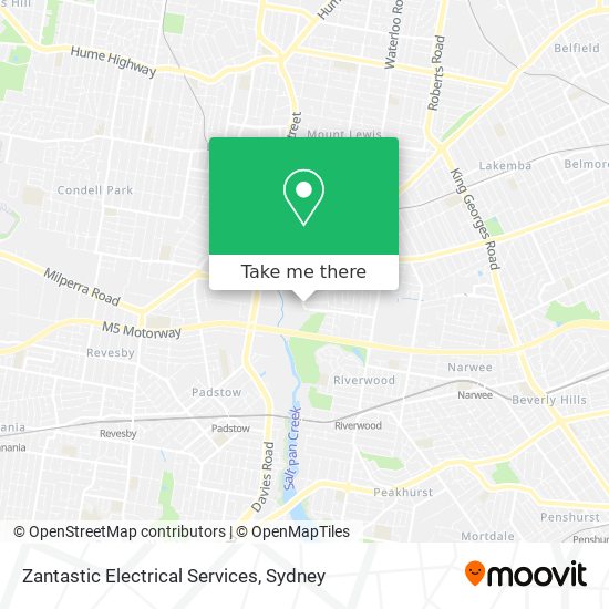 Zantastic Electrical Services map