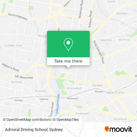 Admiral Driving School map