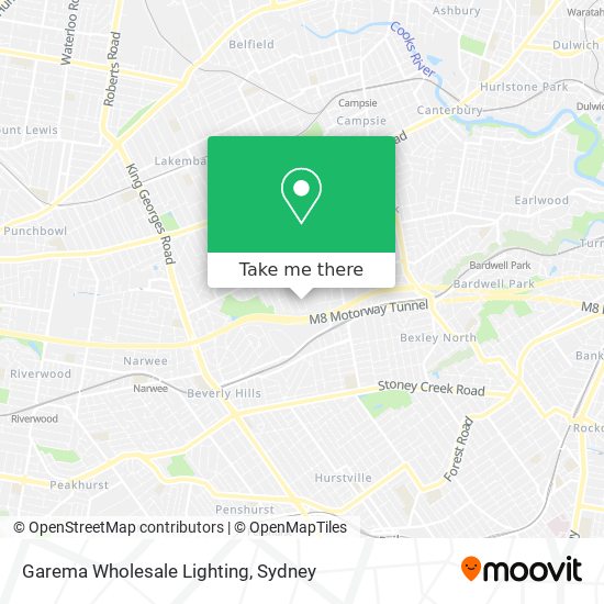 Mapa Garema Wholesale Lighting