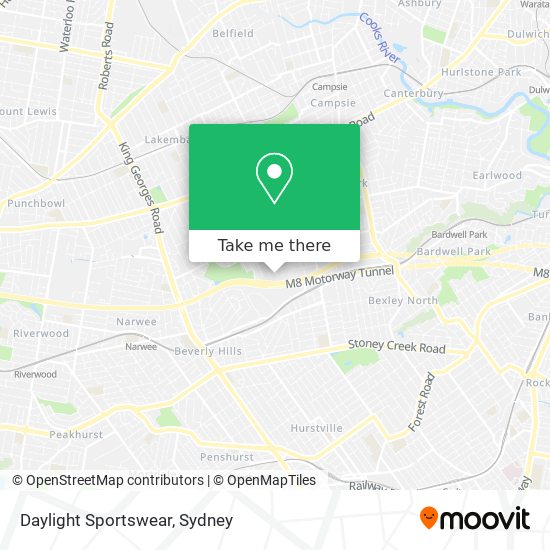 Daylight Sportswear map