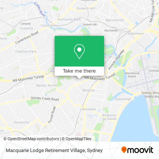 Macquarie Lodge Retirement Village map