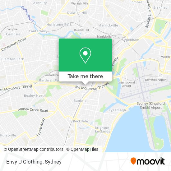 Envy U Clothing map