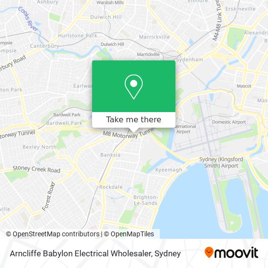 Arncliffe Babylon Electrical Wholesaler map