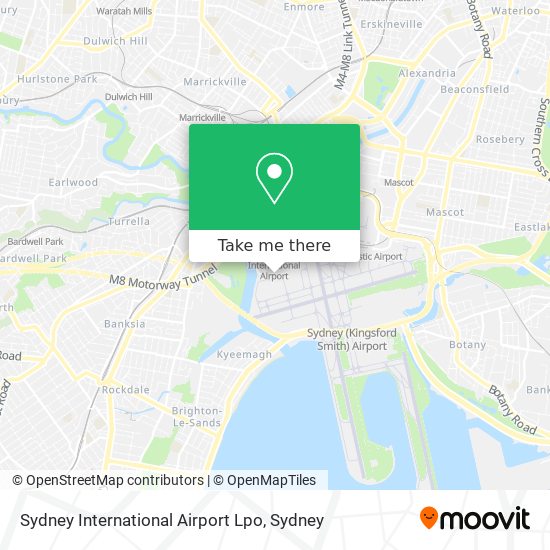 Sydney International Airport Lpo map