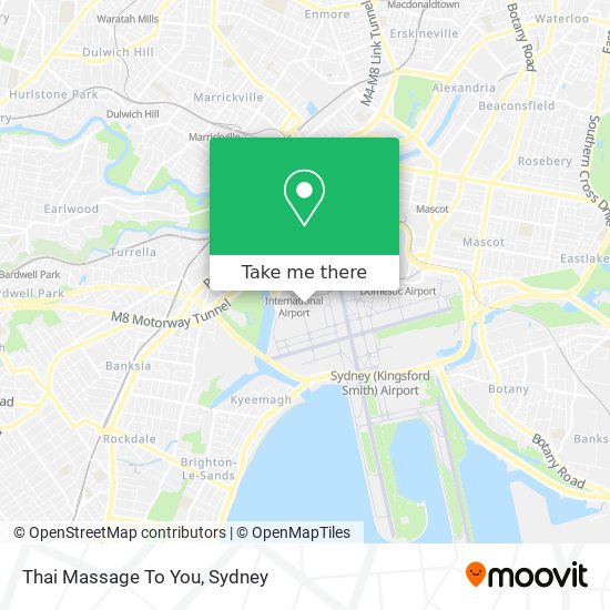 Thai Massage To You map