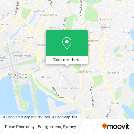 Pulse Pharmacy - Eastgardens map