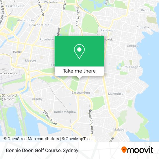 Bonnie Doon Golf Course map