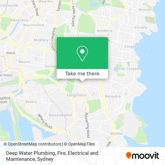 Deep Water Plumbing, Fire, Electrical and Maintenance map