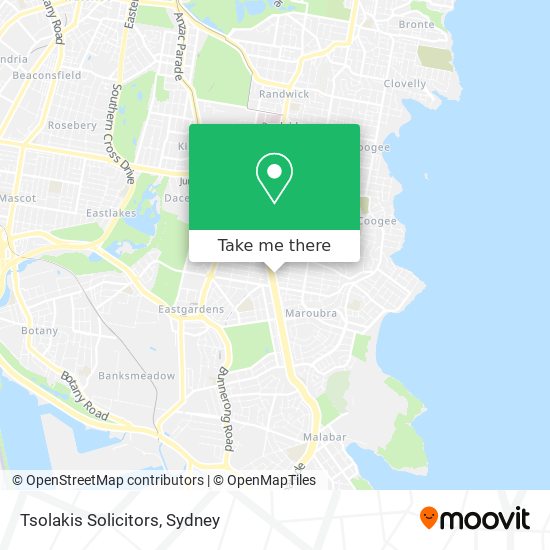 Tsolakis Solicitors map