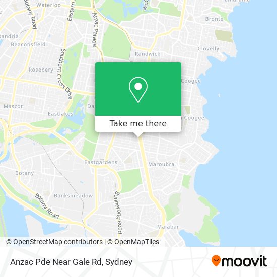 Anzac Pde Near Gale Rd map