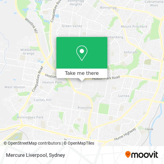 Mercure Liverpool map