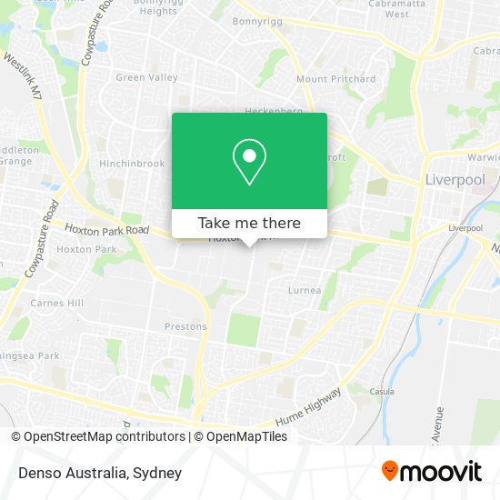 Denso Australia map