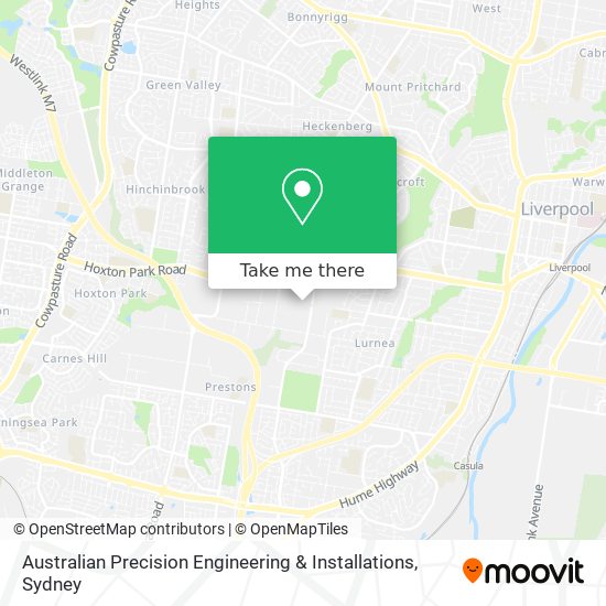 Australian Precision Engineering & Installations map