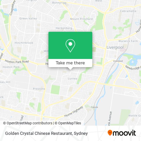 Golden Crystal Chinese Restaurant map