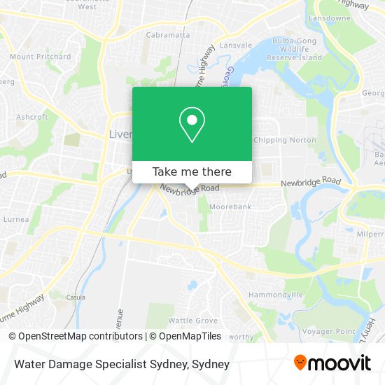 Water Damage Specialist Sydney map