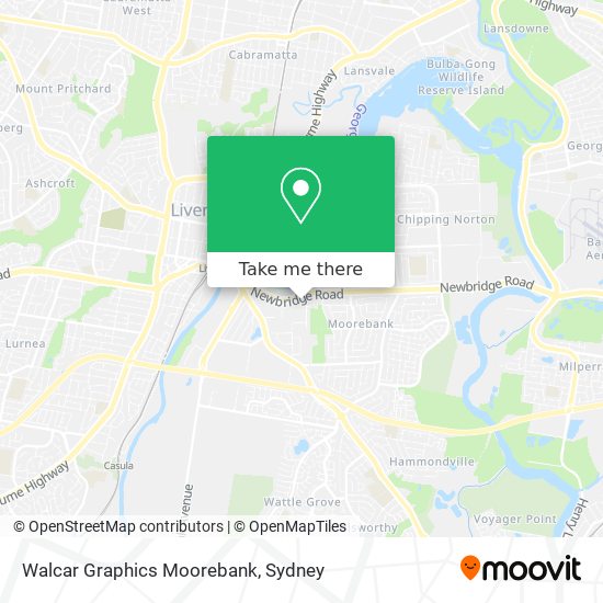 Walcar Graphics Moorebank map