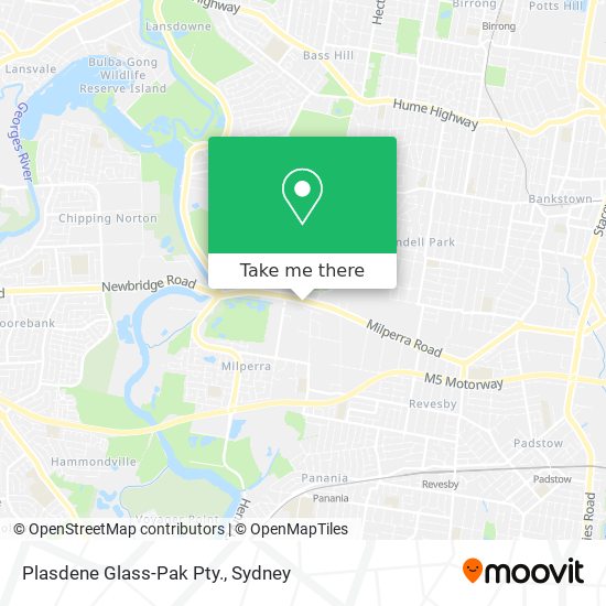 Plasdene Glass-Pak Pty. map