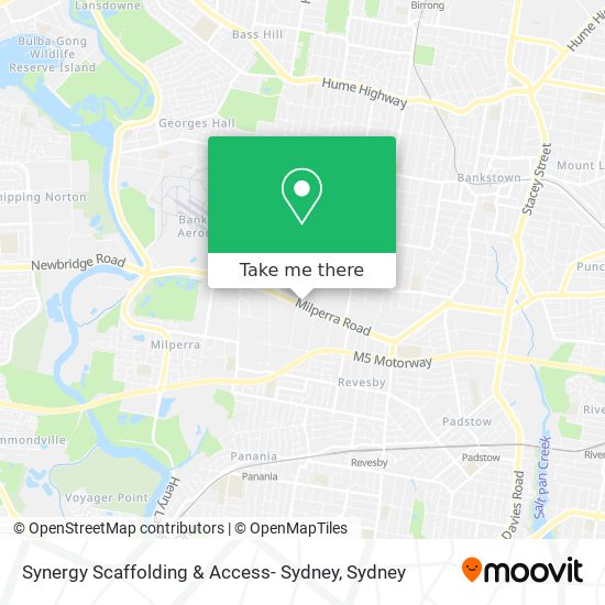 Synergy Scaffolding & Access- Sydney map