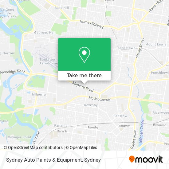 Mapa Sydney Auto Paints & Equipment