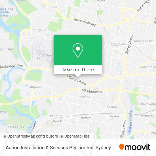 Action Installation & Services Pty Limited map