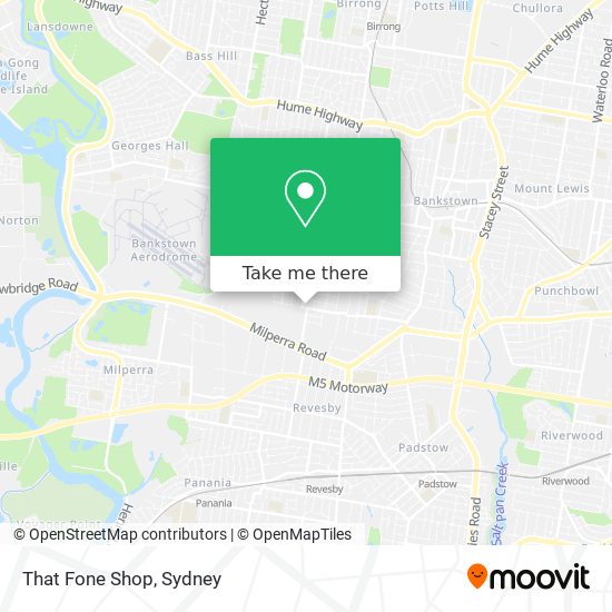 That Fone Shop map