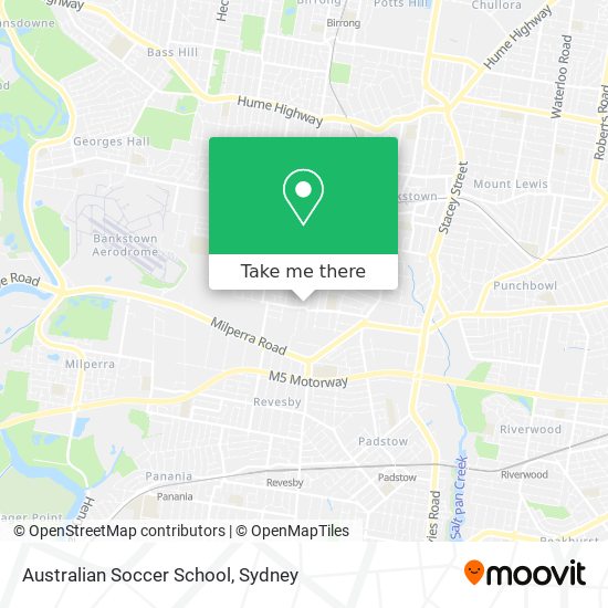 Mapa Australian Soccer School