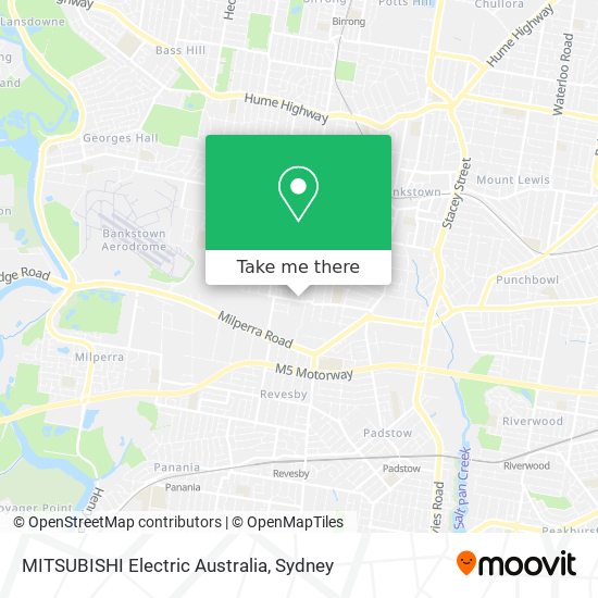 Mapa MITSUBISHI Electric Australia