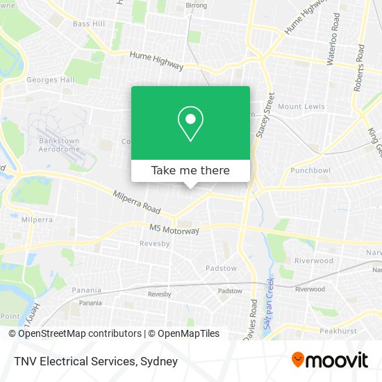 Mapa TNV Electrical Services